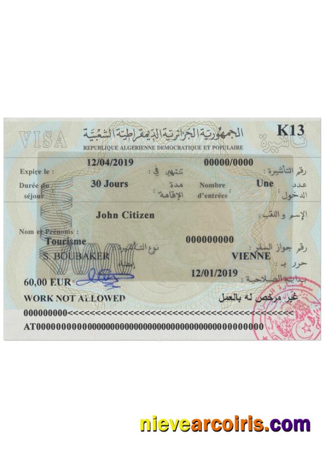 ALGERIA visa